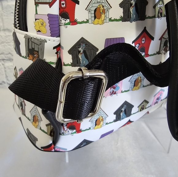 Loungefly Disney Dogs Puppy Doghouse Compilation White Mini Backpack Bag New main image 15